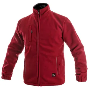Canis (CXS) Pánská fleecová bunda OTTAWA - Červená | S