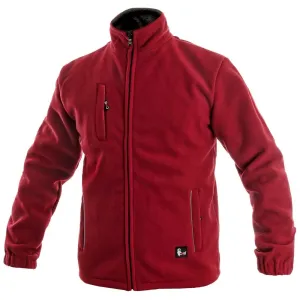Canis (CXS) Pánská fleecová bunda OTTAWA - Červená | XXXL