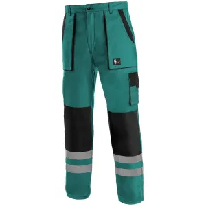 Canis (CXS) Montérkové kalhoty do pasu CXS LUXY BRIGHT - Zelená / černá | 48