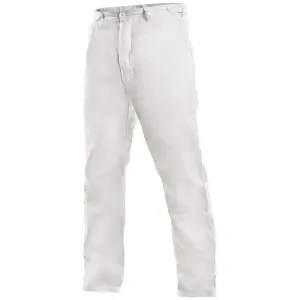 Canis (CXS) Pánské bílé pracovní kalhoty ARTUR - 44
