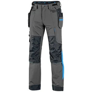 Canis (CXS) Pracovní kalhoty CXS NAOS - Šedá / černá / modrá | 50