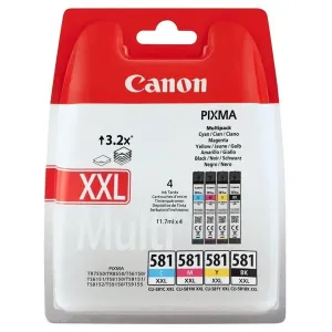 Canon Inkoustová kazeta CLI-581XXL BKCMY originál kombinované balení foto černá, azurová, purppurová, žlutá 1998C005