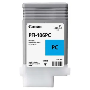 Canon PFI-106PC, 6625B001 foto azurová (photo cyan) originální cartridge