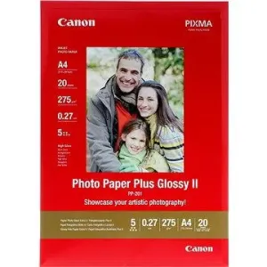 Canon 2311B019 Photo Paper Plus Glossy, foto papír, lesklý, bílý, A4, 260,275 g/m2, 20 ks, PP-201 A4, in