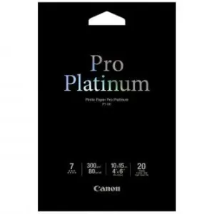 Canon 2768B013 Photo Paper Pro Platinum, foto papír, lesklý, bílý, 10x15cm, 4x6