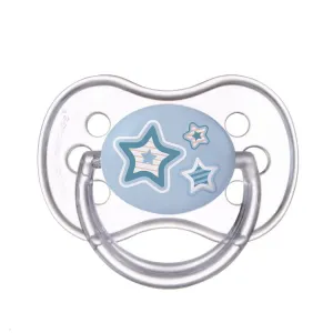 CANPOL BABIES - Cumlík silikónový symetrický 0-6m Newborn Baby - modrá