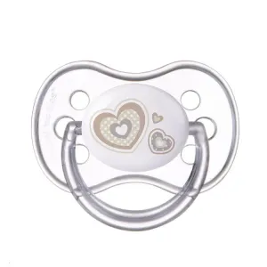 CANPOL BABIES - Cumlík silikónový symetrický 6-18m Newborn Baby - béžová