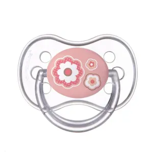 CANPOL BABIES - Cumlík silikónový symetrický 6-18m Newborn Baby - ružová