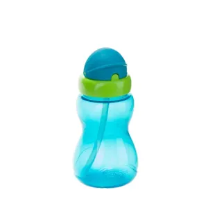 CANPOL BABIES - Fľaša športová so slamkou malá 270ml - modrá