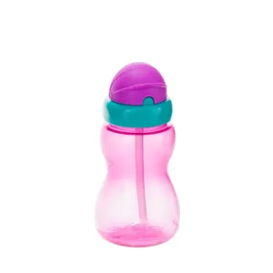 CANPOL BABIES - Fľaša športová so slamkou malá 270ml - ružová