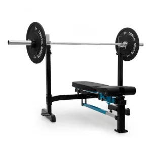 Capital Sports Benchex, posilovací lavice, šikmá a plochá lavička, do 250 kg, modrá