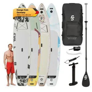 Capital Sports Kipu Allrounder Tandem, nafukovací paddleboard, SUP prkno, Set Cruiser #761533