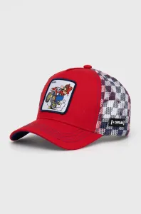 Čepice Capslab Mario Kart červená barva, s aplikací