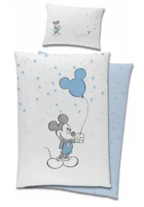 Carbotex Povlečení do dětské postýlky - Mickey Mouse modré 100 x 135 cm
