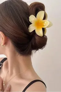 Žlutá spona do vlasů Flower Ombre