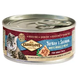 Konzerva Carnilove Turkey & Salmon for Adult Cats 100g