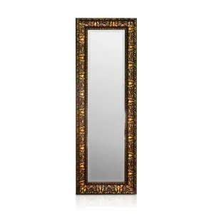 Casa Chic Chelsea Zrcadlo s dřevěným rámem obdélníkové 130 x 45 cm Vintage #761038