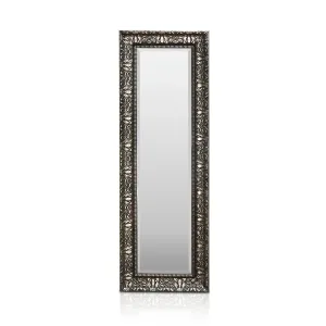 Casa Chic Chelsea Zrcadlo s dřevěným rámem obdélníkové 130 x 45 cm Vintage #761039