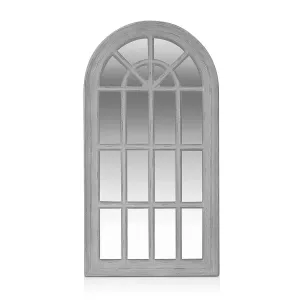 Casa Chic Savile  Francouzské okenní zrcadlo Dřevěný rám 86 x 46 cm #761024