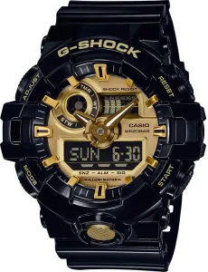 Náramkové hodinky Casio GA-710GB-1AER, (d x š x v) 57.5 x 53.4 x 18.4 mm, černá