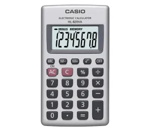 Casio Casio - Kapesní kalkulačka 1xLR54 stříbrná