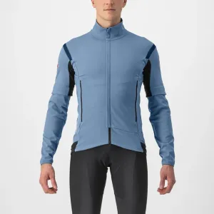 CASTELLI Cyklistická zateplená bunda - PERFETTO ROS 2 CONVERTIBLE - modrá #4905449