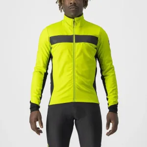 CASTELLI Cyklistická zateplená bunda - RADOPPIA 3 - světle zelená #4905475