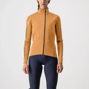CASTELLI Cyklistická zateplená bunda - TRANSITION - oranžová #4905453