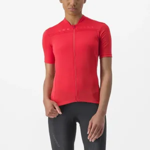CASTELLI Cyklistický dres s krátkým rukávem - ANIMA - červená XS