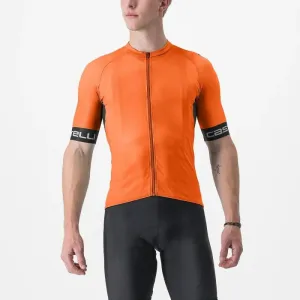 CASTELLI Cyklistický dres s krátkým rukávem - ENTRATA VI - oranžová 2XL
