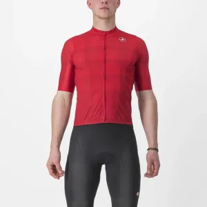 CASTELLI Cyklistický dres s krátkým rukávem - LIVELLI - červená 2XL