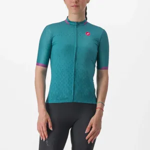 CASTELLI Cyklistický dres s krátkým rukávem - PEZZI LADY - zelená L