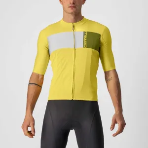 CASTELLI Cyklistický dres s krátkým rukávem - PROLOGO 7 - žlutá S
