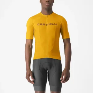 CASTELLI Cyklistický dres s krátkým rukávem - PROLOGO LITE - žlutá XL #5951796