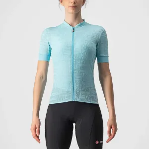 CASTELLI Cyklistický dres s krátkým rukávem - PROMESSA J. LADY - světle modrá XS