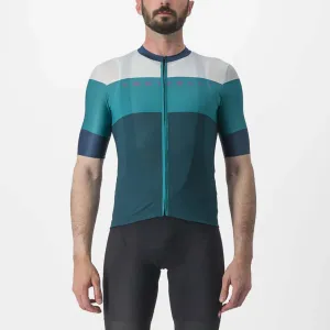 CASTELLI Cyklistický dres s krátkým rukávem - SEZIONE - zelená 3XL