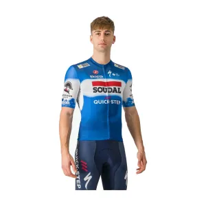 CASTELLI Cyklistický dres s krátkým rukávem - SOUDAL QUICK-STEP 2024 COMPETIZIONE 3 - modrá/bílá/červená