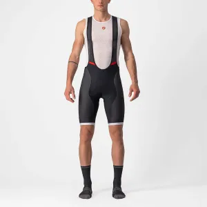 CASTELLI Cyklistické kalhoty krátké s laclem - COMPETIZIONE KIT - černá/stříbrná L