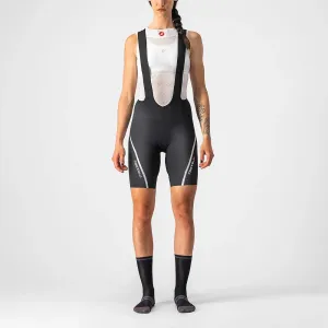 CASTELLI Cyklistické kalhoty krátké s laclem - VELOCISSIMA 3 LADY - černá XL #4709738