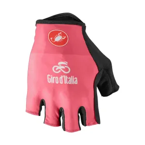 CASTELLI Cyklistické rukavice krátkoprsté - GIRO D'ITALIA - růžová L