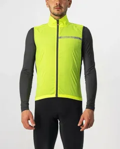 CASTELLI Cyklistická vesta - SQUADRA STRECH - žlutá L #2515188