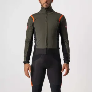 CASTELLI Cyklistická zateplená bunda - ALPHA RoS 2 - zelená L