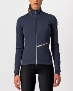 CASTELLI Cyklistická zateplená bunda - GO LADY WINTER - modrá S