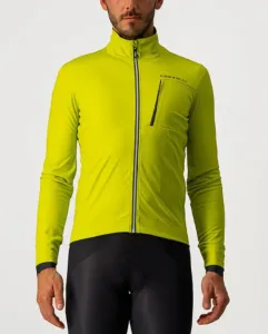 CASTELLI Cyklistická zateplená bunda - GO WINTER - žlutá 2XL