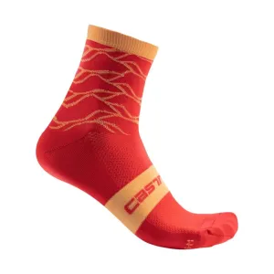 CASTELLI Cyklistické ponožky klasické - CLIMBER'S 3.0 - červená #4905298
