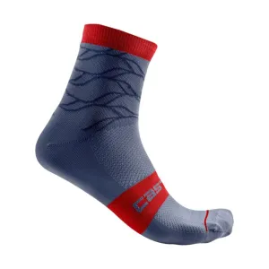 CASTELLI Cyklistické ponožky klasické - CLIMBER'S 3.0 - modrá #4905340