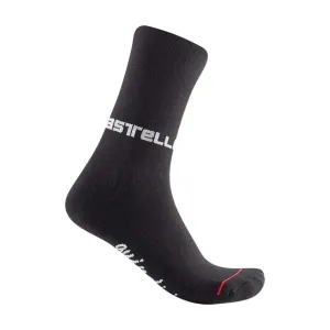 CASTELLI Cyklistické ponožky klasické - QUINDICI SOFT MERINO W - černá #4905342