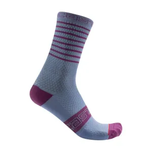 CASTELLI Cyklistické ponožky klasické - SUPERLEGGERA W12 - fialová #4898153