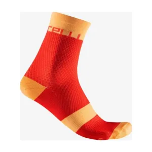 CASTELLI Cyklistické ponožky klasické - VELOCISSIMA 12 - červená