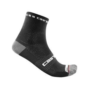 CASTELLI Cyklistické ponožky klasické - ROSSO CORSA PRO 9 - černá 2XL